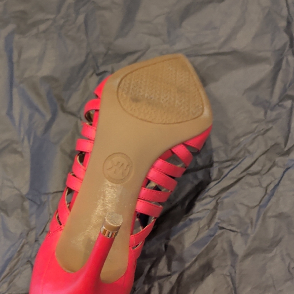 Michael Kors Red Strappy Heels - Picture 8 of 8